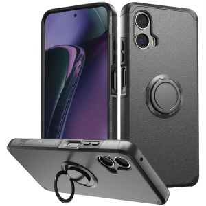 For Motorola Moto G 5G 2024 Tough Hybrid With Ring Stand - Gray