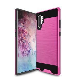 BRUSH METAL CASE FOR SAM NOTE 10 PINK