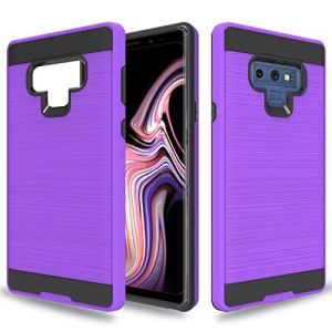 BRUSH METAL CASE FOR NOTE 8 PURPLE