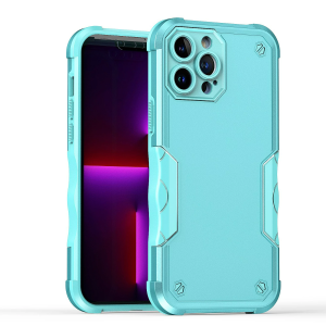 For Apple iPhone 14 PRO MAX 6.7" Exquisite Tough Shockproof Hybrid Case Cover - Teal