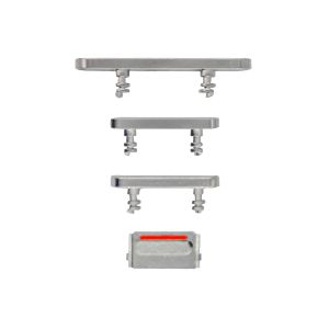 Hard Buttons (Power + Volume + Switch) for IP 12 Pro Max - Silver