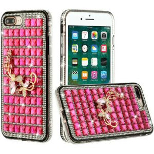 Samsung s21 Ultra, s30 Ultra Trendy Fashion Design Hybrid Case Cover - Butterfly Floral on Pink