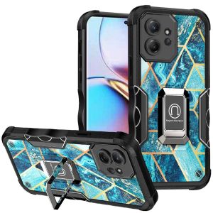 For Motorola Edge Plus 2023 Stellar Hybrid IMD Design Ring Stand Cover Case - B