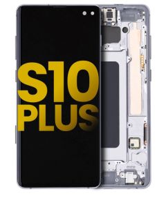 Refurbished OLED Assembly with Frame for Samsung S10 Plus - Flamingo Pink