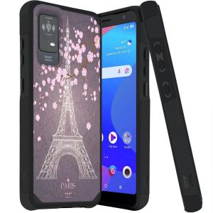 For TCL ION X Tough Strong Hybrid (Magnet Mount Friendly) Case Cover - Eiffel Tower
