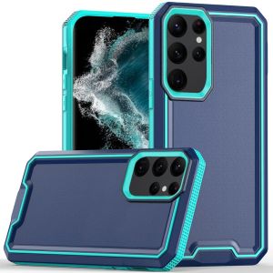 For Samsung S23 Plus Rank Tough Strong Modern Fused Hybrid Case Cover - Blue