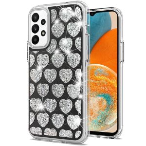 For Samsung Galaxy A23 5G Bling Hybrid Case Cover - H
