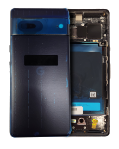 BACK HOUSING COMPATIBLE FOR GOOGLE PIXEL 7 (GENUINE OEM) (BLACK)