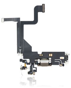 Premium Charging Port Flex Cable with Board for IPHONE 13 Pro - Gold