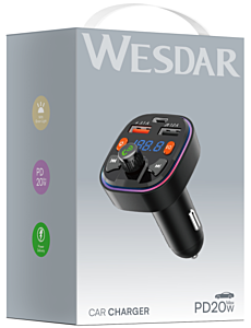 Bluetooth Wireless FM Transmitter Adapter Dual USB Car Charger