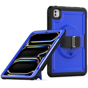3 In 1 Rotating Wristband Full Body Protective Case For iPad 10/11- Blue
