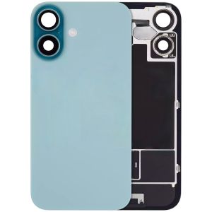 Back Glass With Steel Plate And MagSafe Magnet Pre-Installed Compatible For iPhone 16 Plus  - Teal