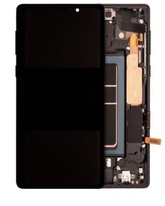 (AM Pro) OLED Assembly With Frame For Samsung Note 9 (Original Size) - Midnight Black