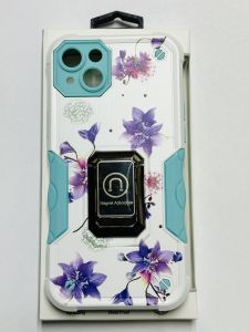 For Iphone 14 Pro  Stellar Hybrid Imd Design Ring Stand Cover Case - V2