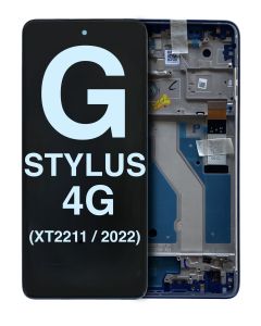 LCD Assembly With Frame Compatible For Motorola Moto G Stylus 4G (XT2211 / 2022) (TWILIGHT BLUE)