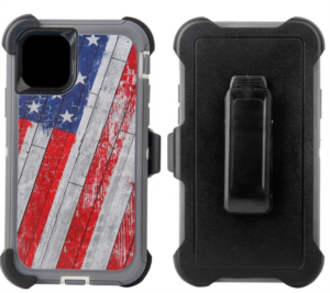Defender Case For Apple iPhone 15- Camo Flag