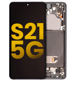 Oled Assembly With Frame For Samsung Galaxy S21 (Refurbished) (Phantom Black)