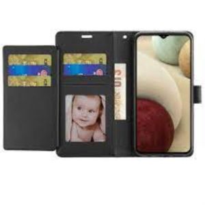 For Samsung S23 Ultra Wallet ID Card Holder Case Cover - Black