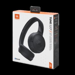 JBL Tune 520BT - Wireless On-Ear Headphones, Up to 57H Battery Life and Speed Charge, Lightweight, Comfortable and Foldable Design, Hands-Free Calls with Voice Aware - Black