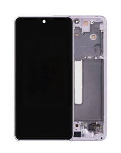 OLED Assembly With Frame For Samsung Galaxy S21 FE 5G (US & International Version) (Refurbished) (Lavender)