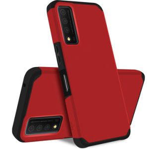 For TCL Stylus 5G MetKase Original ShockProof Case Cover - Flame Scarlet
