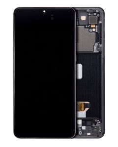 Refurbished OLED Assembly with Frame for Samsung S21 Plus - Phantom Black
