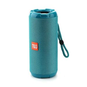 Portable Bluetooth Speaker with Handsfree Calling Mic, Waterproof, and FM Radio Capability - Green