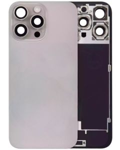 Back Glass With Steel Plate And MagSafe Magnet Pre-Installed Compatible For iPhone 16 Pro - Natural Titanium