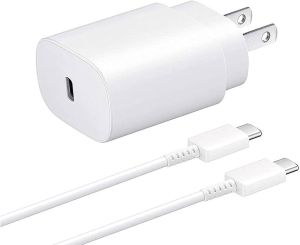25W House Adapter + C-C Cable (White)