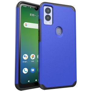 For Cricket Magic 5G Tough Strong Hybrid (Magnet Mount Friendly) Case Cover - Classic Blue