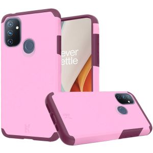 OnePlus Nord N100 Premium Minimalistic Slim Tough ShockProof Hybrid Case Cover - Fruity Wine