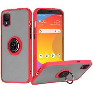 For TCL ION Z Magnetic RingStand Case Cover - Red