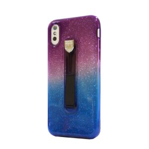 Tpu Transparent Grip For iPhone X/Xs purple