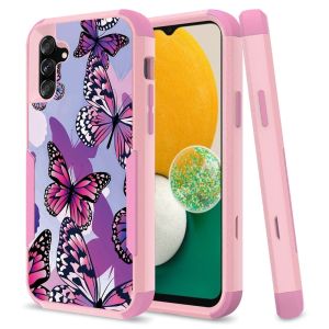 For Samsung  A13 Tuff Anti-slip Hybrid Case Cover - Butterfly