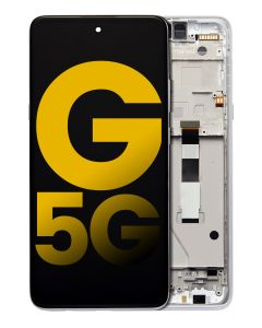 FOG LCD Assembly With Frame For Moto G 5G (Xt2113-3 / 2020) - Frosted Silver