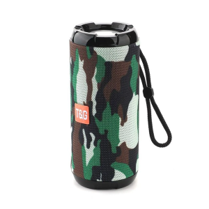 Portable Bluetooth Speaker with Handsfree Calling Mic, Waterproof, and FM Radio Capability - Camo
