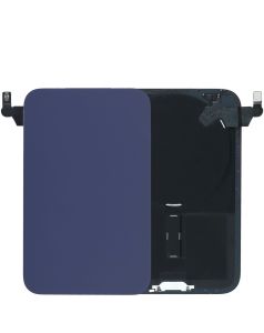 Back Glass With Steel Plate With Wireless NFC Charging MagSafe Magnet & Flashlight Flex Compatible For iPhone 17 Pro (Blue)