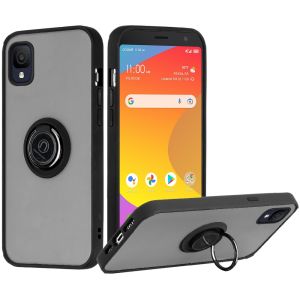 For TCL ION Z Magnetic RingStand Case Cover - Black