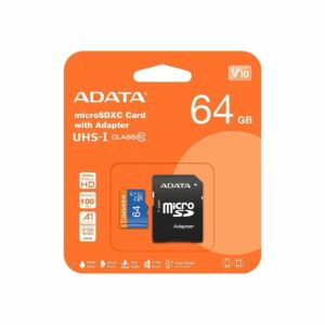 ADATA MICROSD CARD WITH ADAPTER - 64GB (E/F ADATA 7)