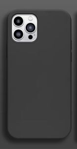 For iPhone 15 Pro Max Silicone Case - Black