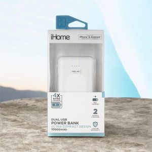 iHome 10K MAH Power Bank, White