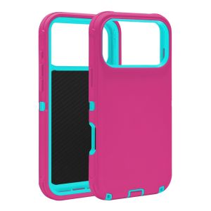 Defender Case For AppleiPhone 17- Pink (WITHOUT CLIP)