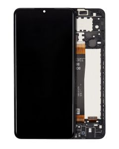 LCD Assembly With Frame for Samsung  A12 (A127) - Black