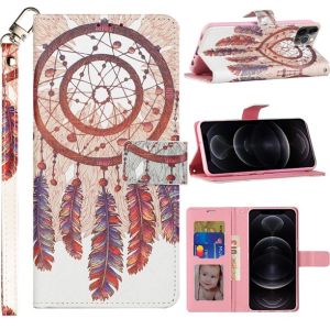 Motorola Moto G Play 2021 Design Wallet ID Money Card Holder Case Cover - Antique Feather