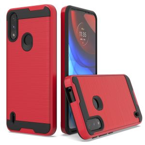 BRUSH METAL CASE FOR SAM A51 5G RED