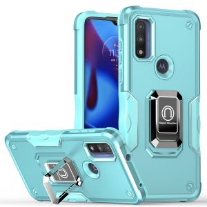 For Iphone 14 Pro Optimum Magnetic Ring Stand Hybrid Case Cover - Teal