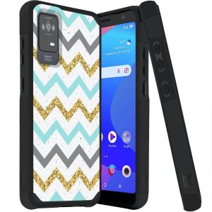 For TCL ION X Tough Strong Hybrid (Magnet Mount Friendly) Case Cover - ZigZag