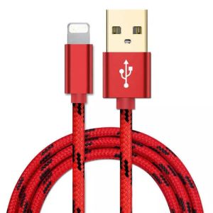 Iphone Braided 10Ft Charger Cable Red