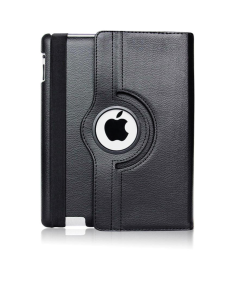 Rotating Leather Case For Ipad Mini 1/2/3 Black