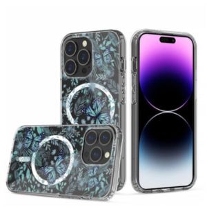 For Apple iPhone 14 PRO MegSafe Thick Hybrid Design Cover Case - B